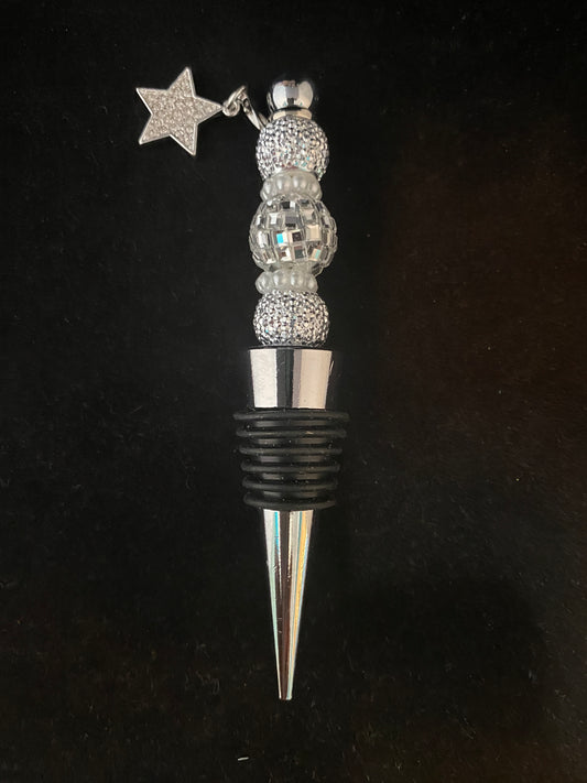 All that Glitter Beaded Wine Stopper