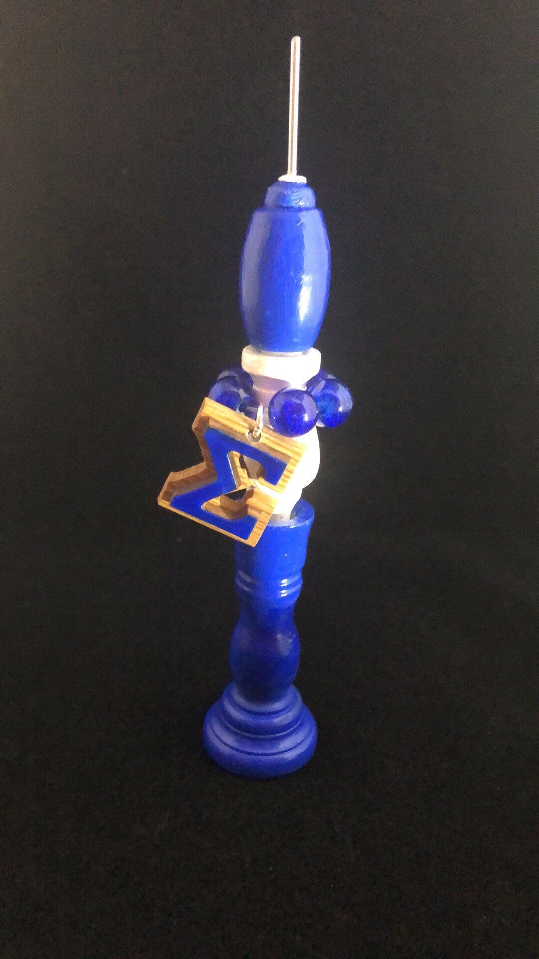 Blue and White Custom Humidor Fit Cigar Poker
